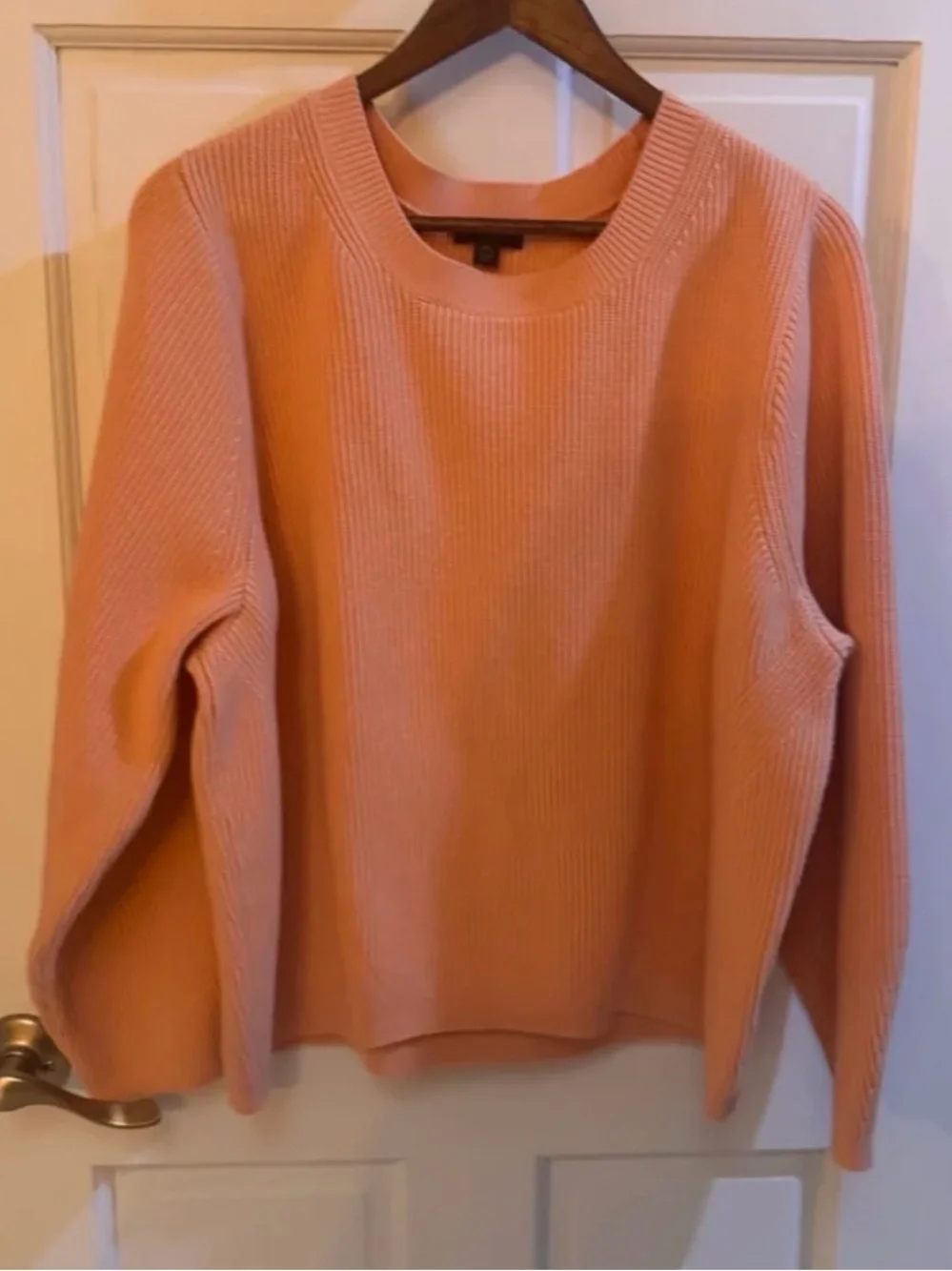 J. Crew Peach Crewneck Sweater